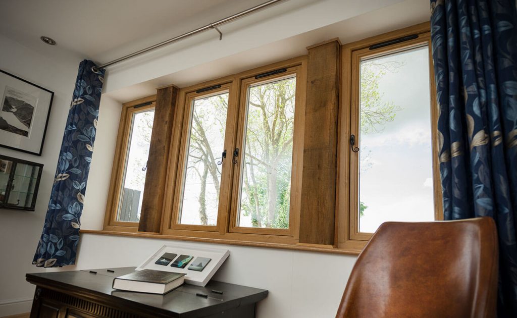 Oak Effect Residence Window